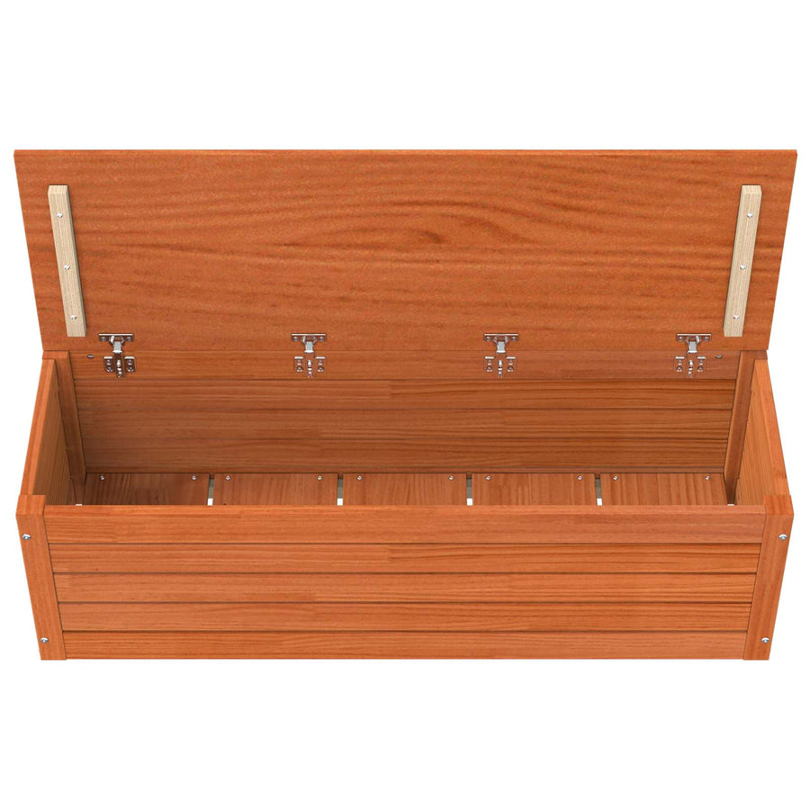 Opbergbox Wasbruin 109 x 36,5 x 33 cm Massief grenenhout