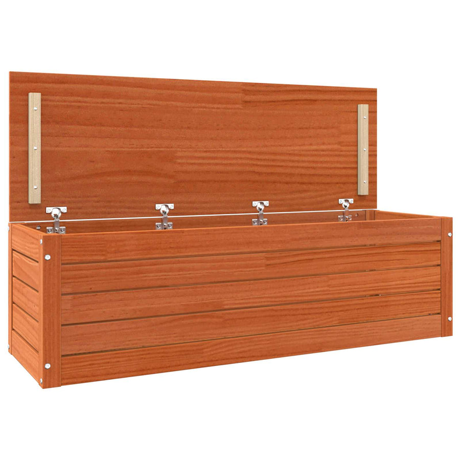 Opbergbox Wasbruin 109 x 36,5 x 33 cm Massief grenenhout