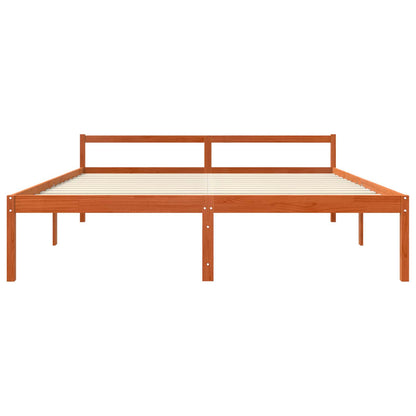 Bedframe Wasbruin 180 x 200 cm Massief grenenhout