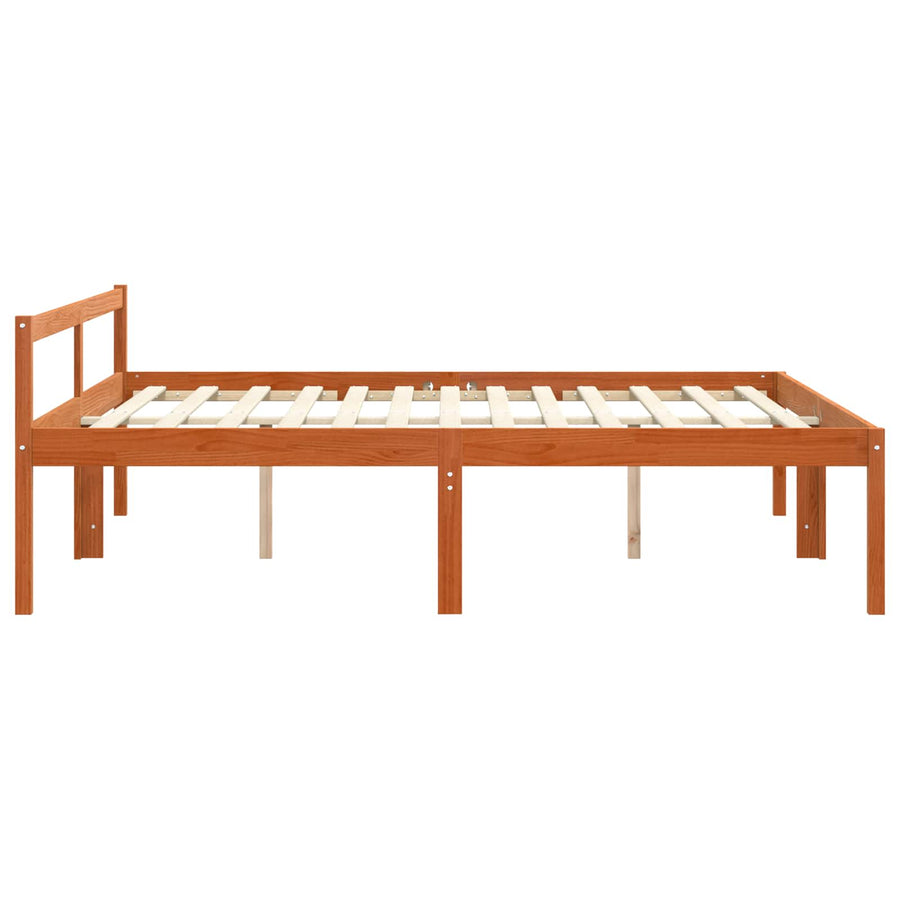 Bedframe Wasbruin 180 x 200 cm Massief grenenhout