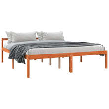 Bedframe Wasbruin 200 x 200 cm Massief grenenhout