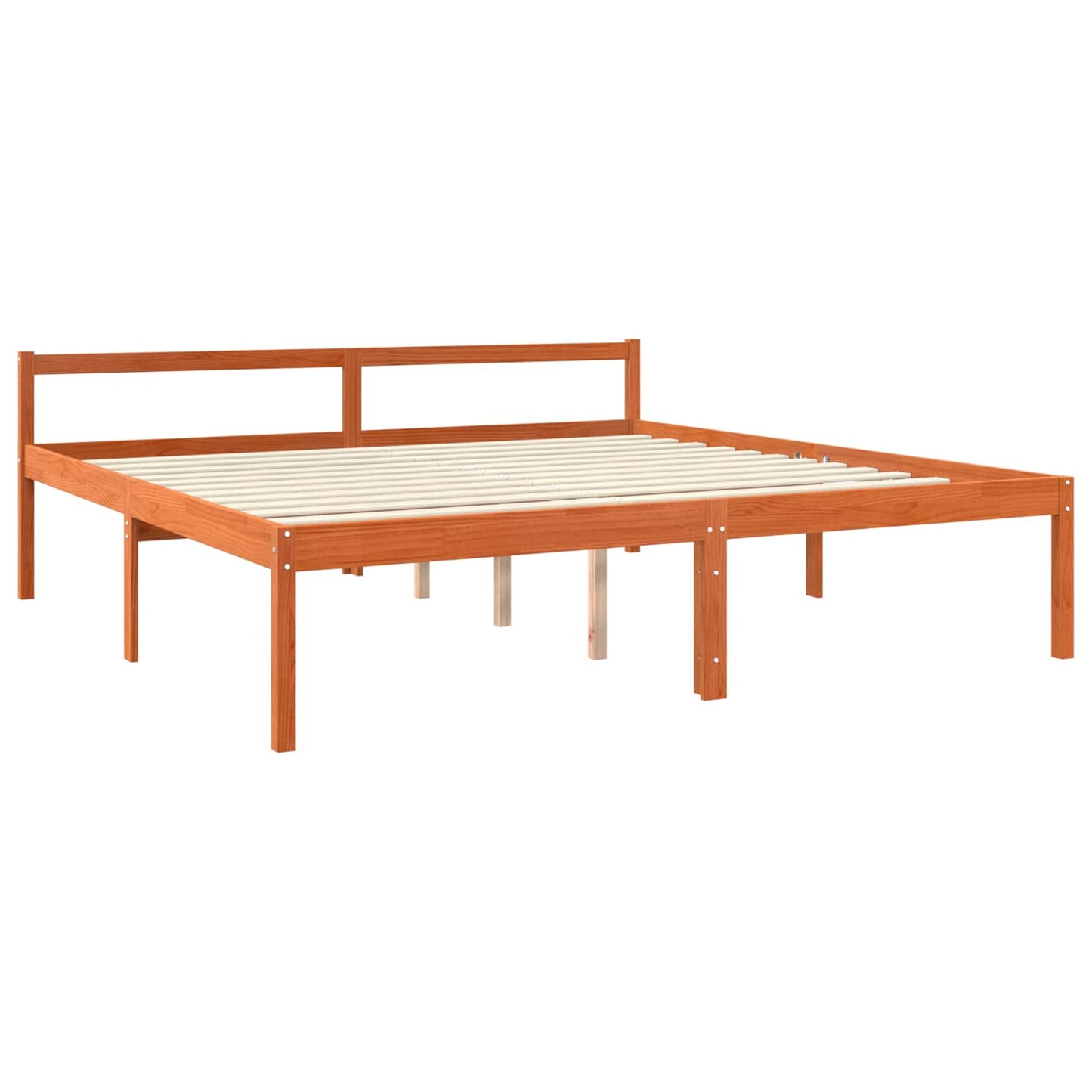 Bedframe Wasbruin 200 x 200 cm Massief grenenhout
