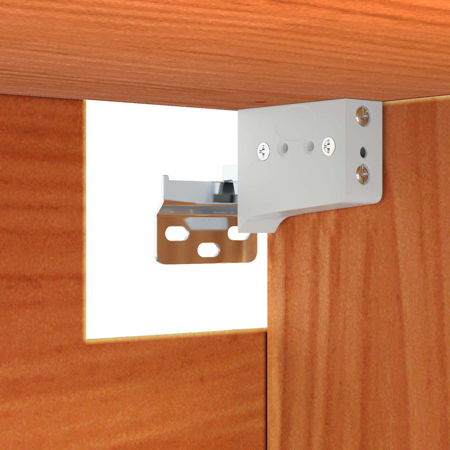 Wandkast 2 pcs Wasbruin 80 x 30 x 35 cm Massief grenenhout