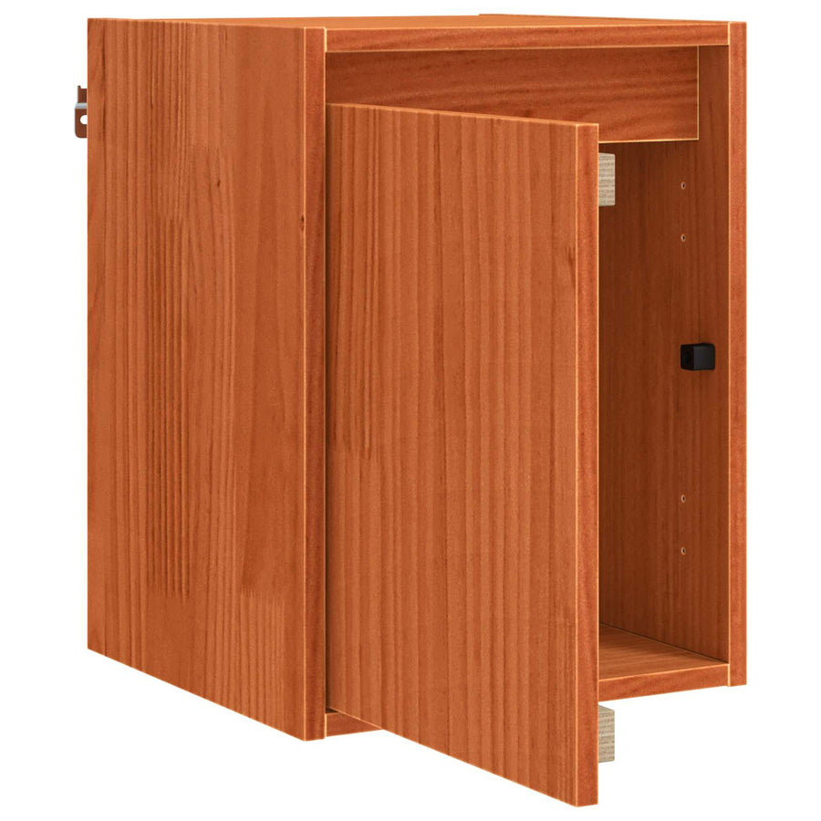 Wandkast met opslag Wasbruin 30 x 30 x 40 cm Massief grenenhout