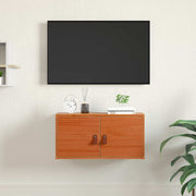 Wandkast massief grenenhout 60x30x30 cm wasbruin