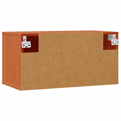 Wandkast met plank Wasbruin 60 x 30 x 30 cm Massief grenenhout