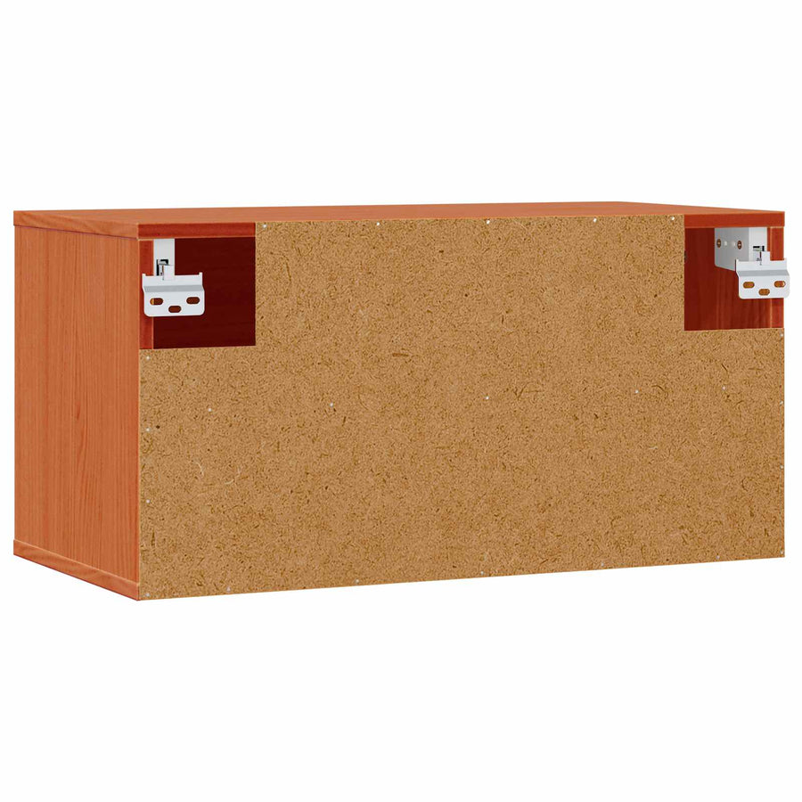 Wandkast met plank Wasbruin 60 x 30 x 30 cm Massief grenenhout