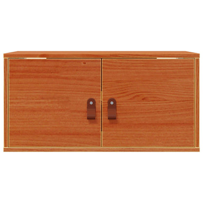 Wandkast met plank Wasbruin 60 x 30 x 30 cm Massief grenenhout