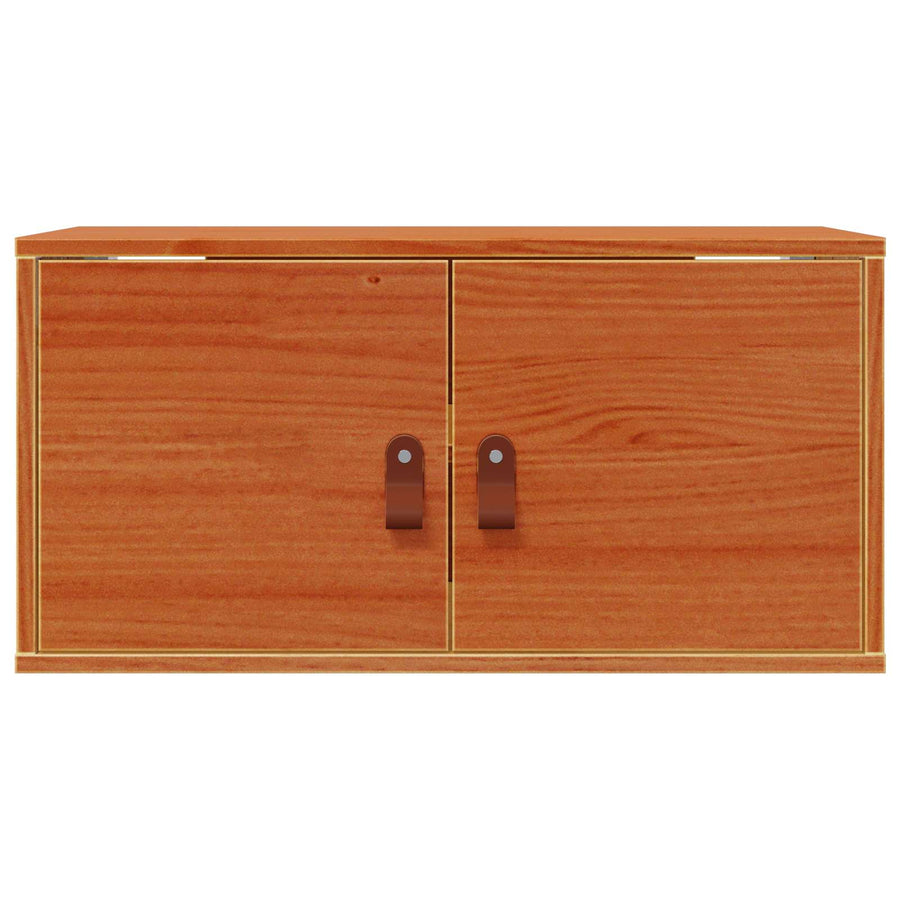Wandkast met plank Wasbruin 60 x 30 x 30 cm Massief grenenhout