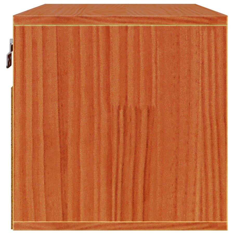 Wandkast met plank Wasbruin 60 x 30 x 30 cm Massief grenenhout