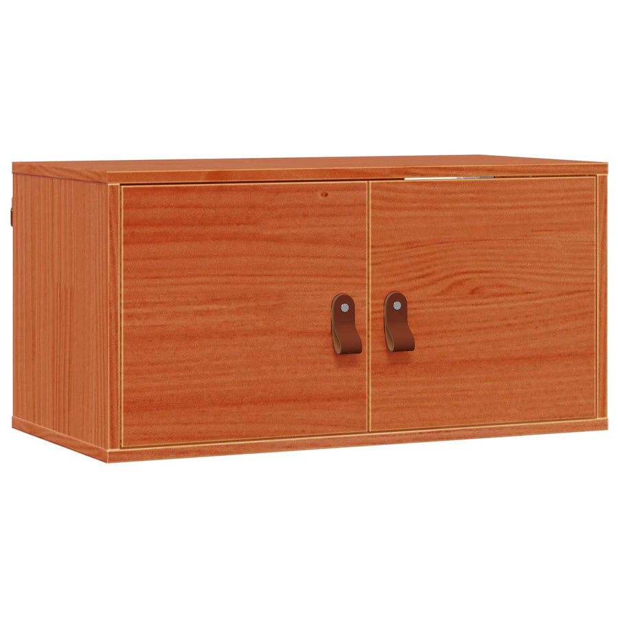 Wandkast 2 pcs Wasbruin 60 x 30 x 30 cm Massief grenenhout