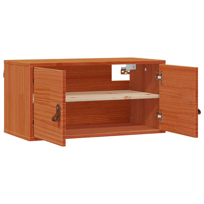 Wandkast 2 pcs Wasbruin 60 x 30 x 30 cm Massief grenenhout