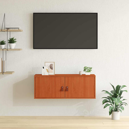 Wandkast met plank Wasbruin 80 x 30 x 30 cm Massief grenenhout