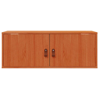 Wandkast met plank Wasbruin 80 x 30 x 30 cm Massief grenenhout