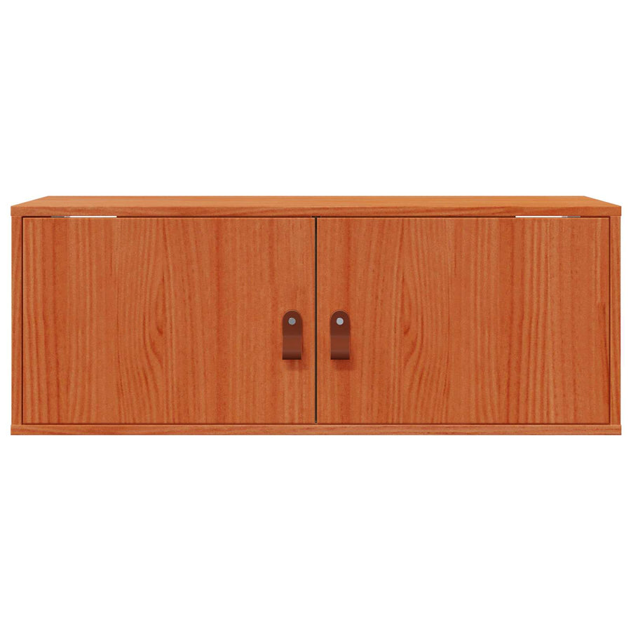 Wandkast met plank Wasbruin 80 x 30 x 30 cm Massief grenenhout