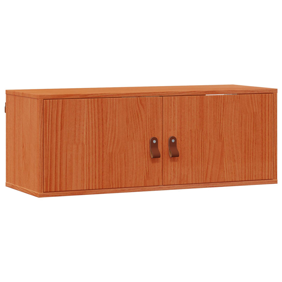 Wandkast 2 pcs Wasbruin 80 x 30 x 30 cm Massief grenenhout