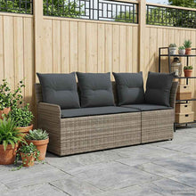 Tuinstoel met Armleuning en Hoekbank 2 Stuk PE Rattan