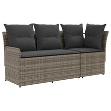 Tuinstoel met Armleuning en Hoekbank 2 Stuk PE Rattan