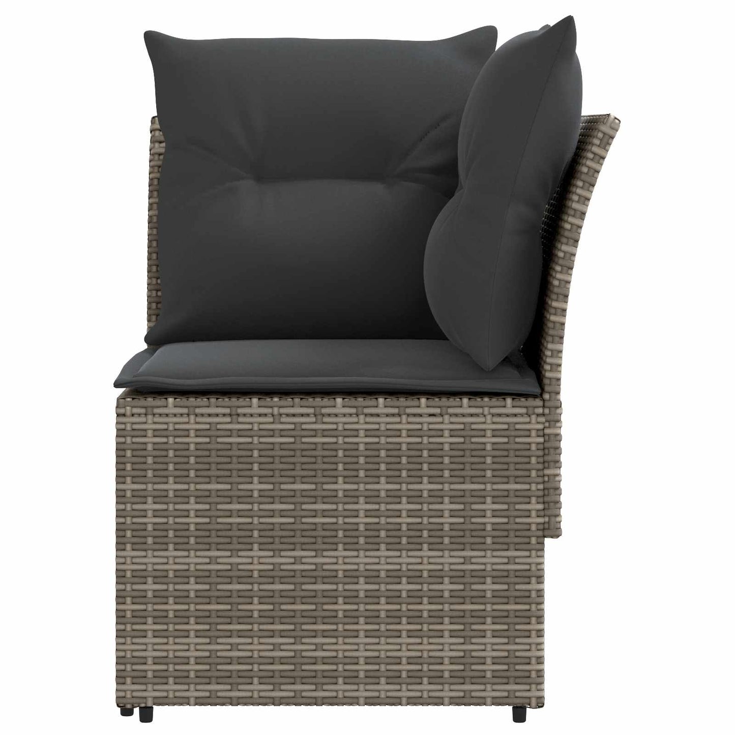 Tuinstoel met Armleuning en Hoekbank 2 Stuk PE Rattan