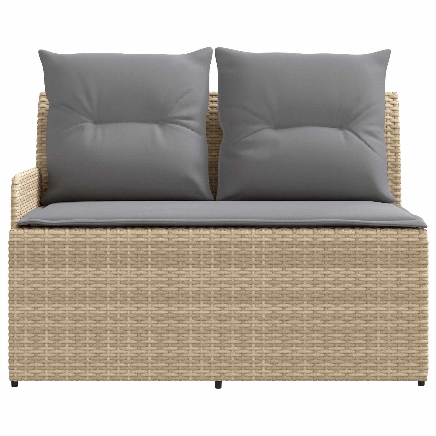 Tuinstoel met Armleuning en Hoekbank 2 Stuk PE Rattan