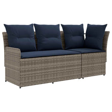 Tuinstoel met Armleuning en Hoekbank 2 Stuk PE Rattan