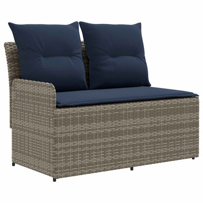 Tuinstoel met Armleuning en Hoekbank 2 Stuk PE Rattan