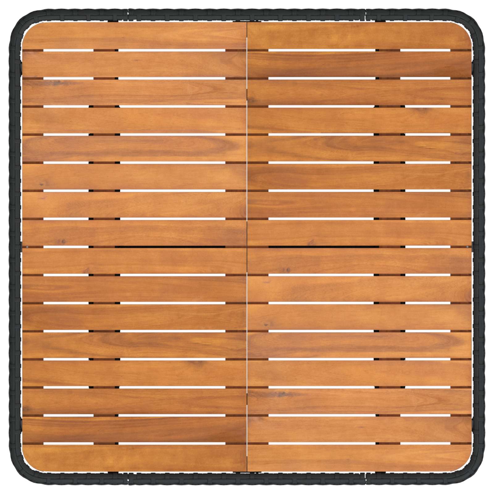 Tuin Armsteun Sofa met Opklaptafel 2 Stuk Zwart PE Rattan