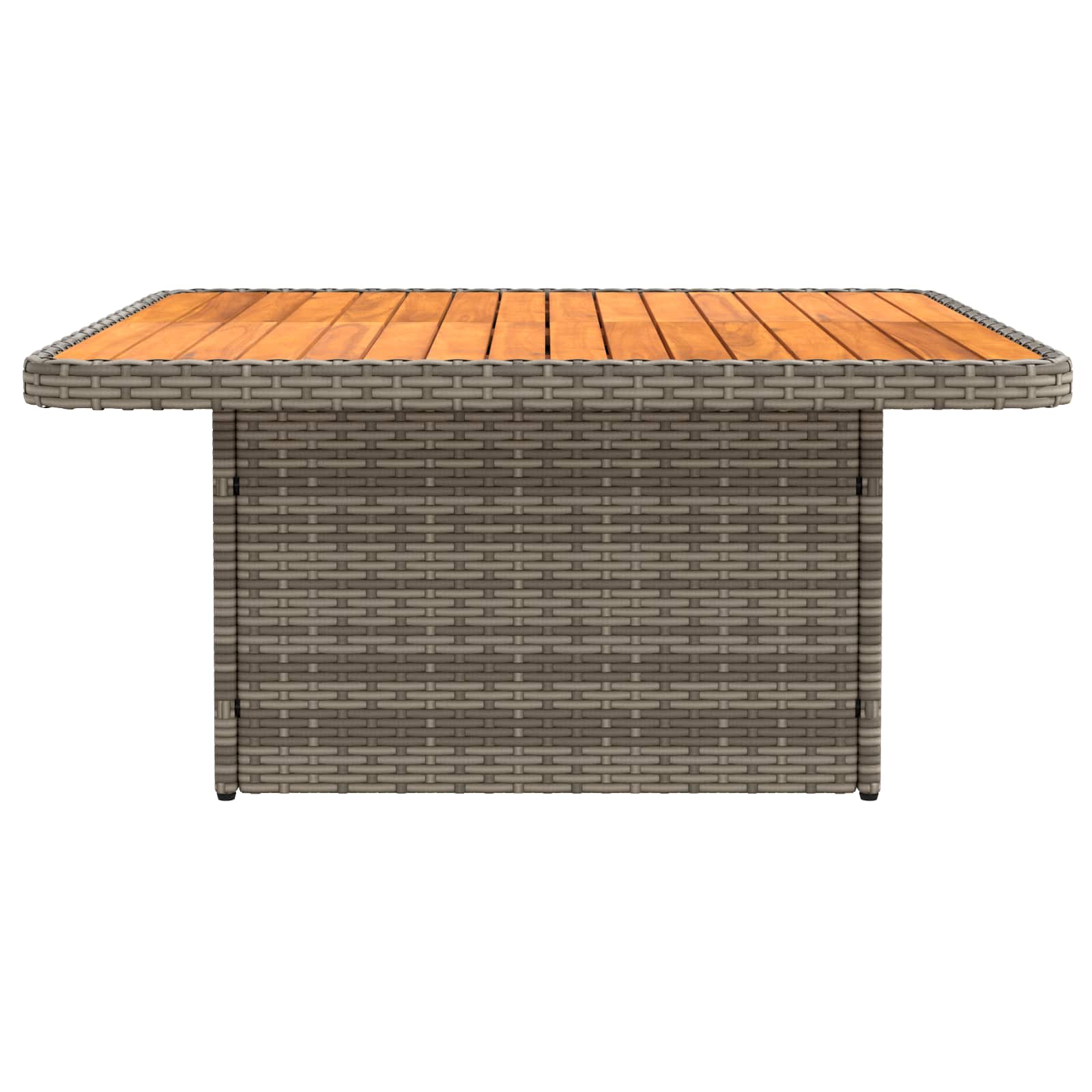 Tuin Armsteun Sofa met Opklaptafel 2 Stuk Grijs en Donkergrijs