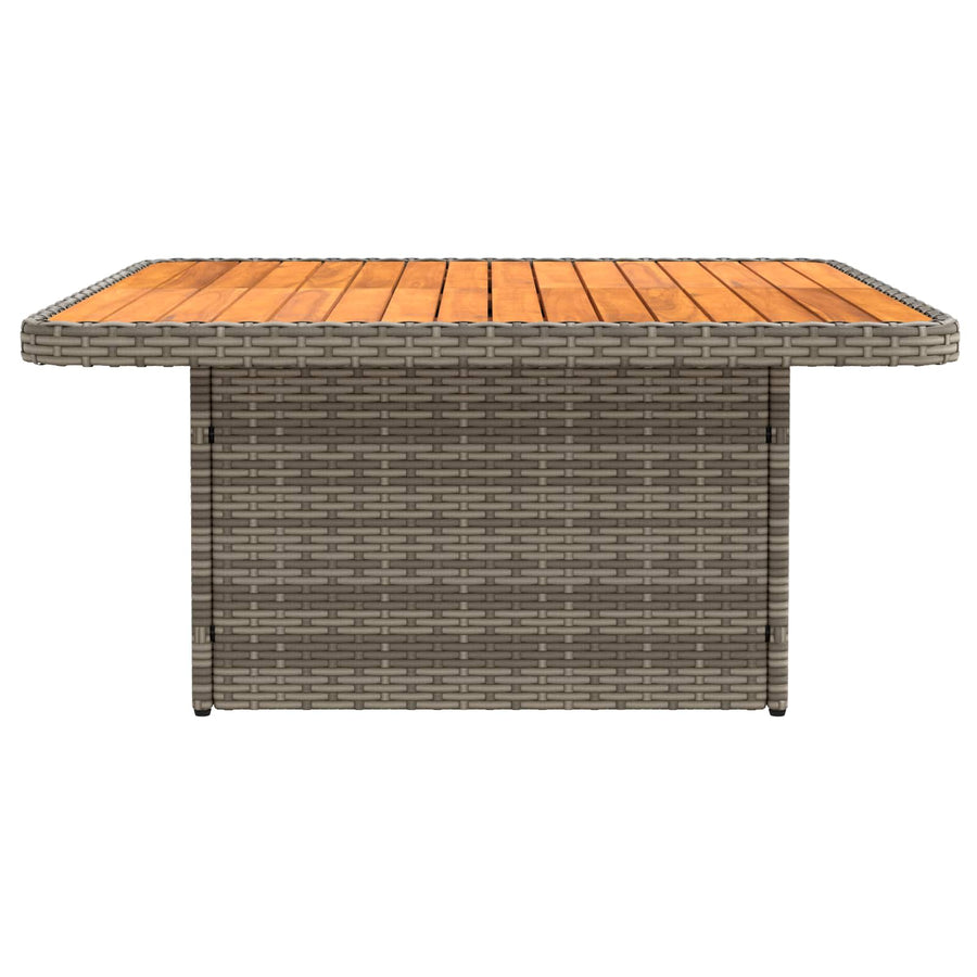 Tuin Armsteun Sofa met Opklaptafel 2 Stuk Grijs en Donkergrijs