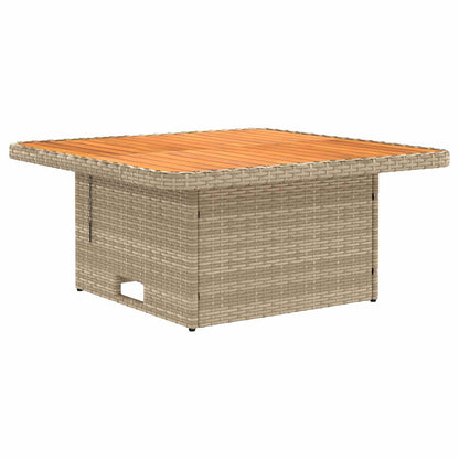 Tuin Armsteun Sofa met Opklaptafel 2 Stuk Beige en Crème