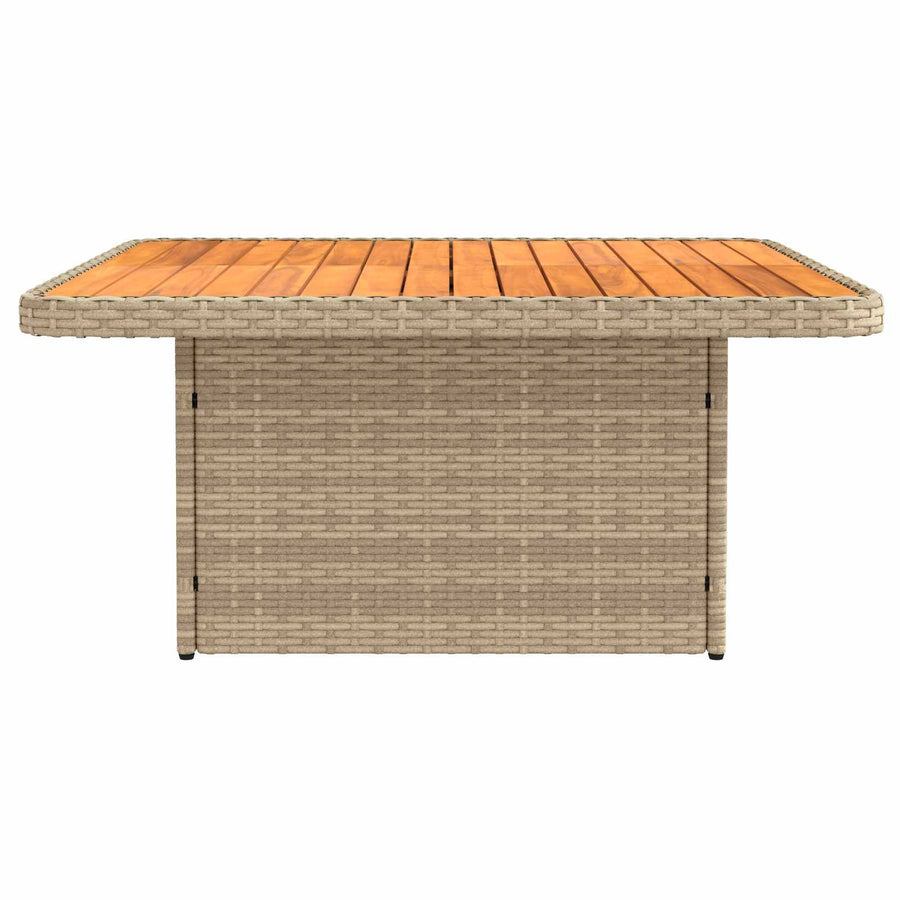 Tuin Armsteun Sofa met Opklaptafel 2 Stuk Beige en Crème