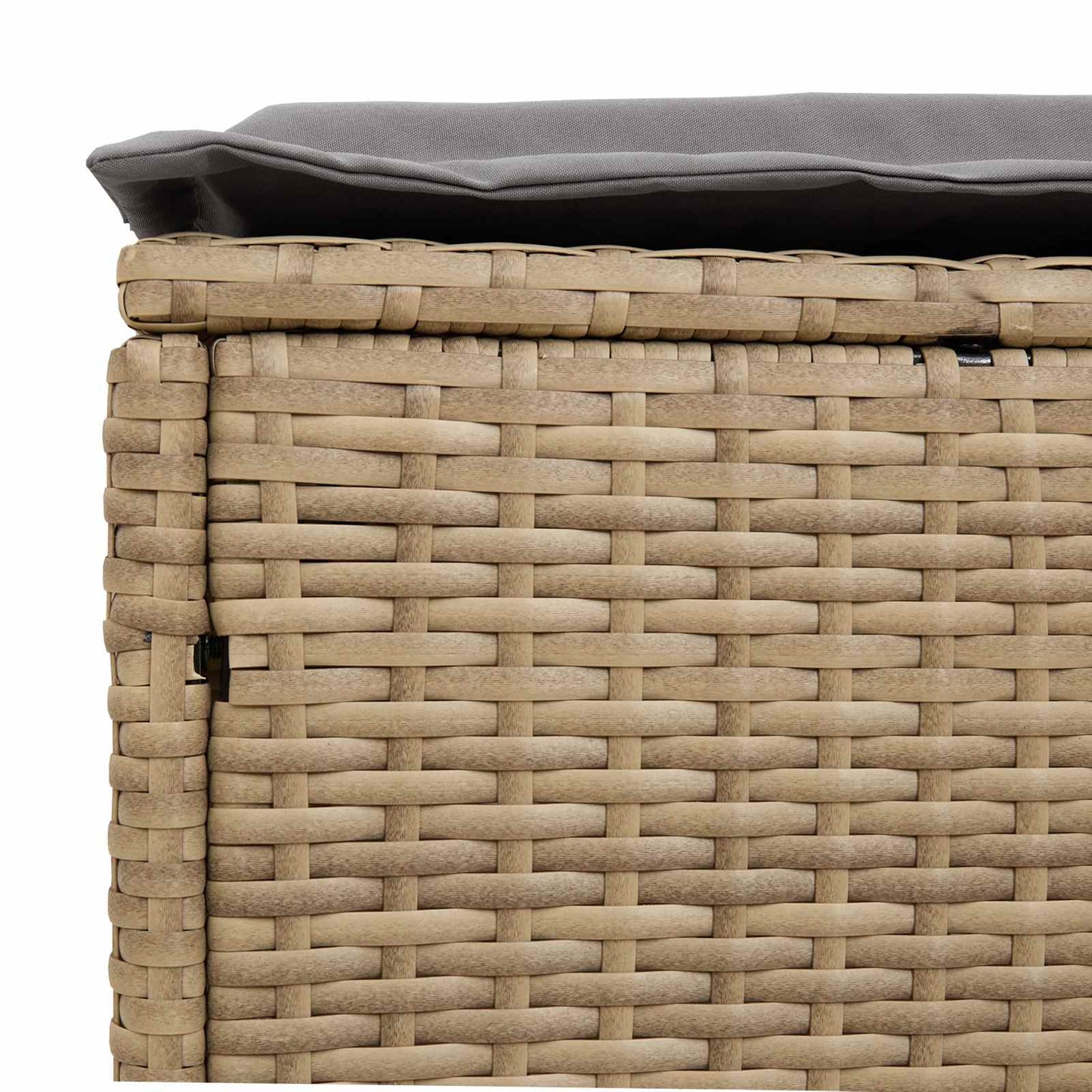Tuinvoetenbank 2 Stuk Beige en Licht Grijs 38 x 38 x 45 cm