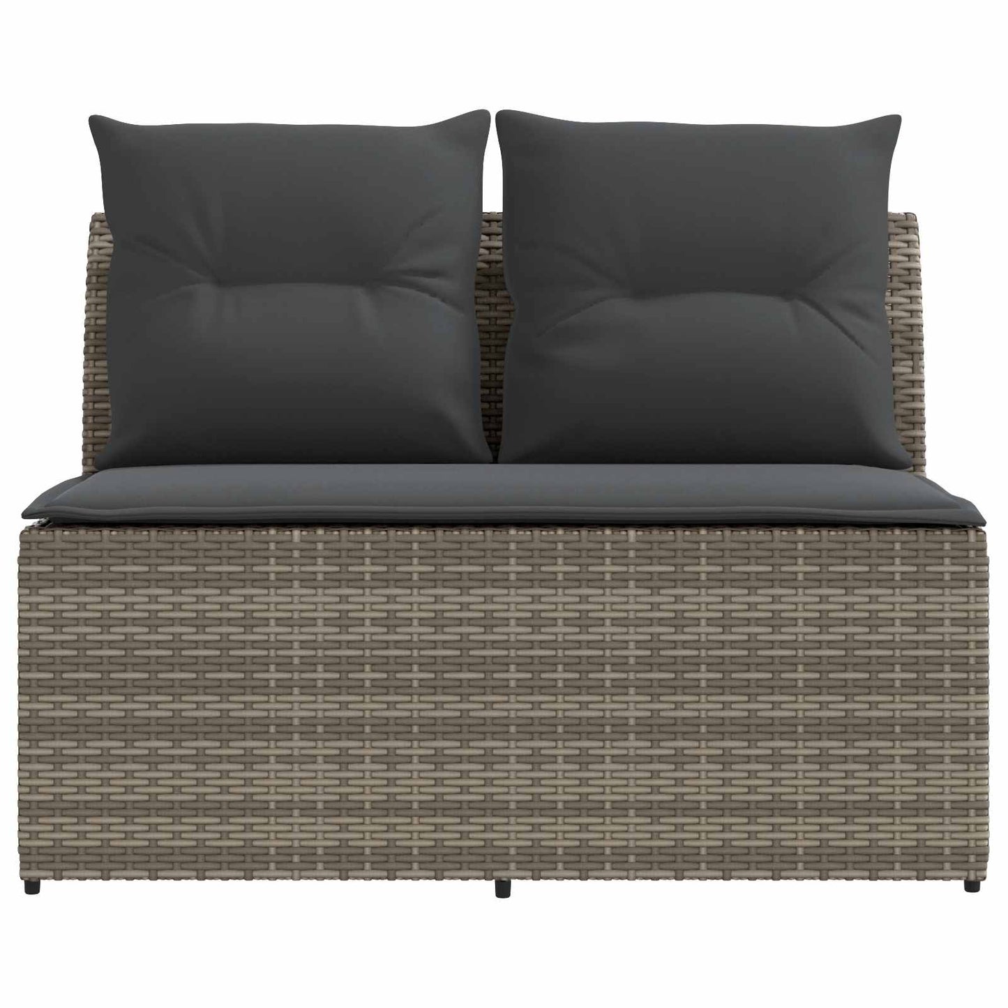 2 Stuk Tuin middelste sofa met uitschuiftafel poly rattan