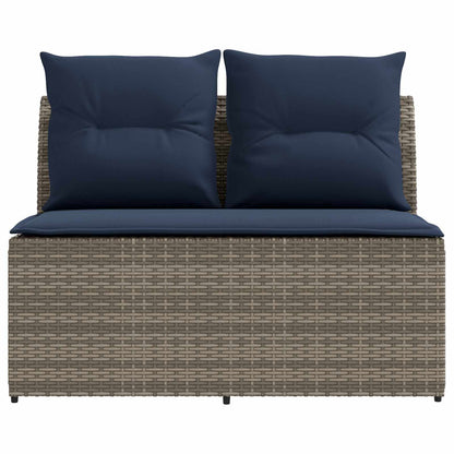 2 Stuk Tuin middelste sofa met uitschuiftafel poly rattan