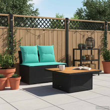 2 Stuk Tuin middelste sofa met uitschuiftafel poly rattan
