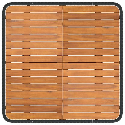 2 Stuk Tuin middelste sofa met uitschuiftafel poly rattan