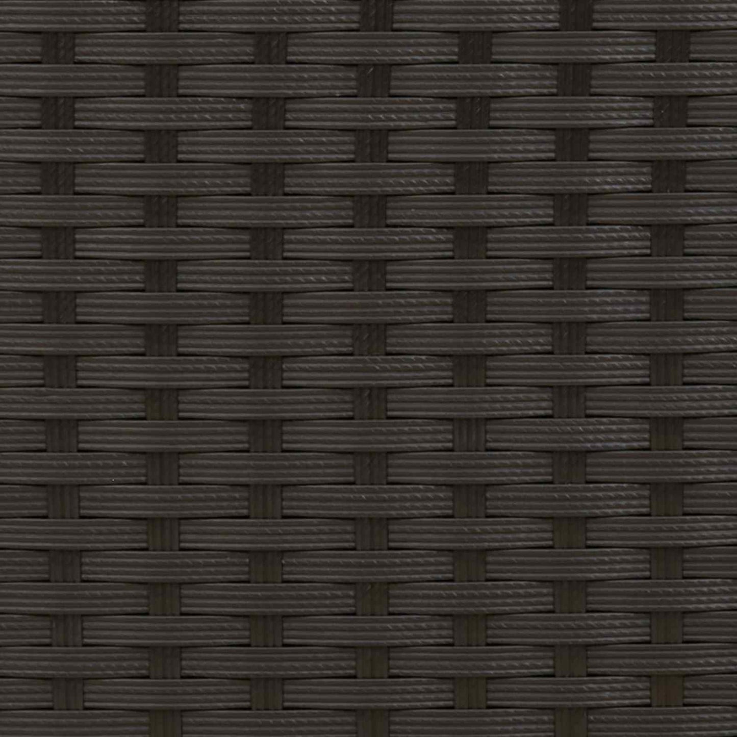 Tuinvoetenbank met kussen Zwart 80 x 38 x 45 cm PE Rattan