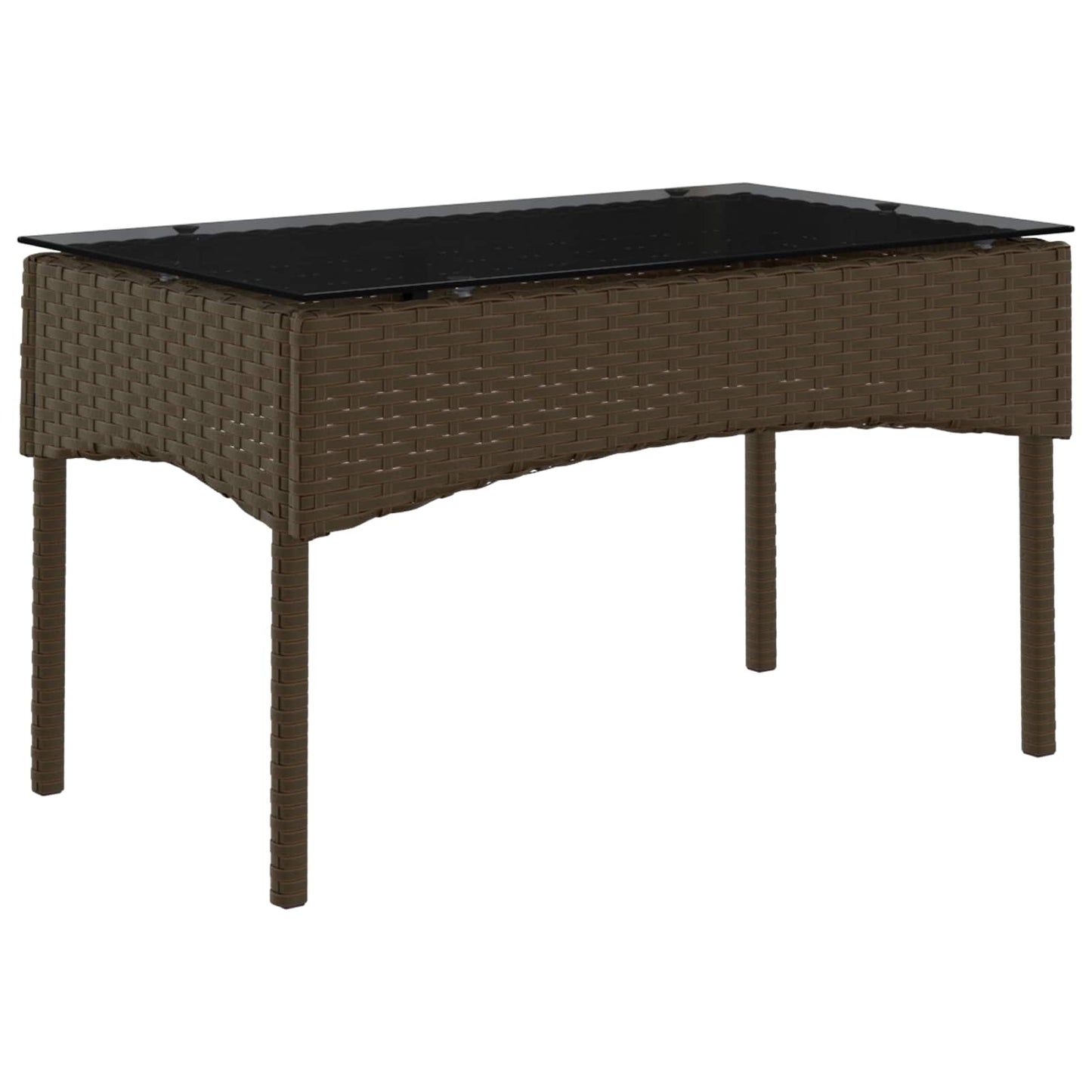 Tuinbankenset met kussen 2 pcs poly rattan