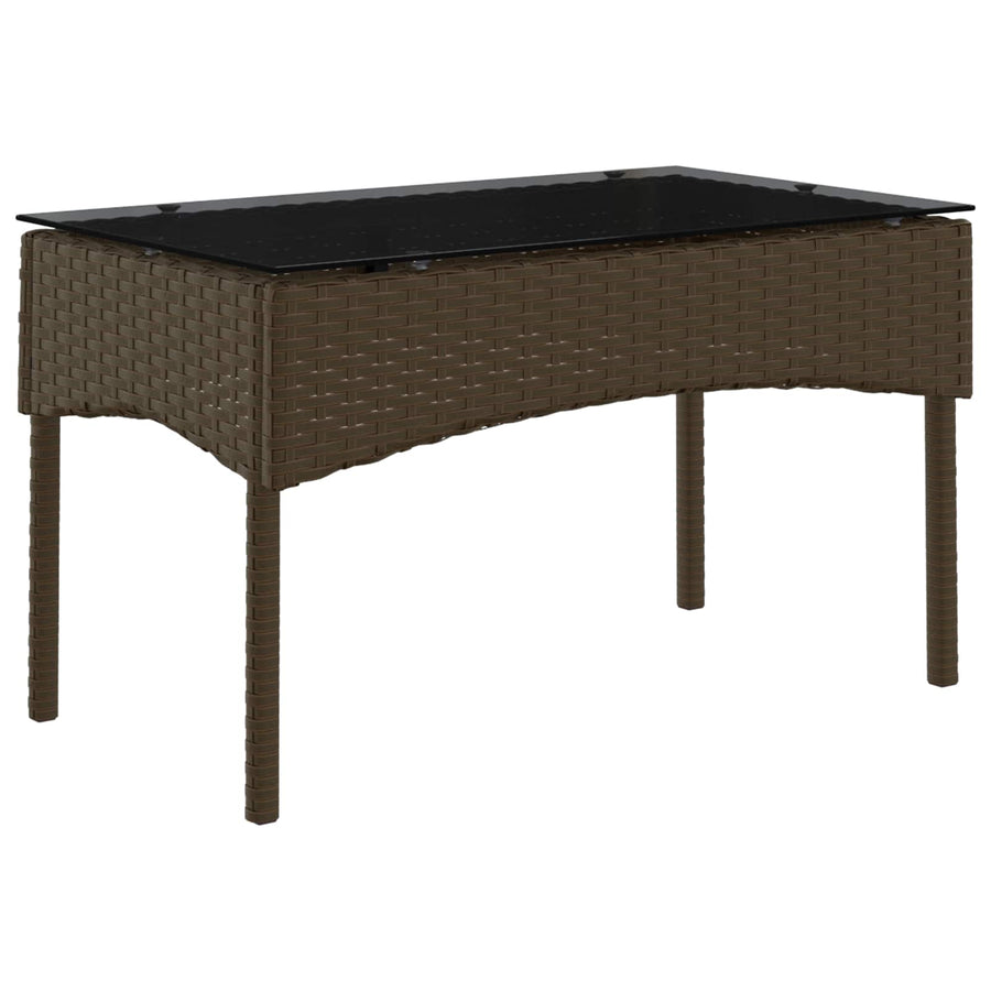 Tuinbankenset met kussen 2 pcs poly rattan