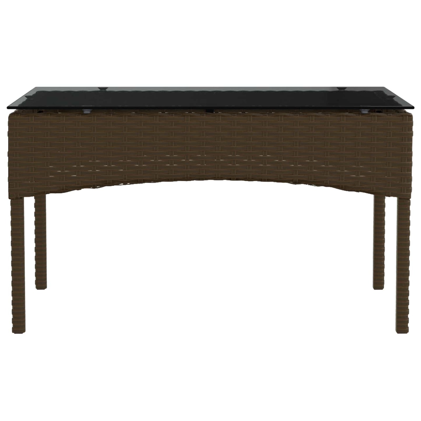 Tuinbankenset met kussen 2 pcs poly rattan