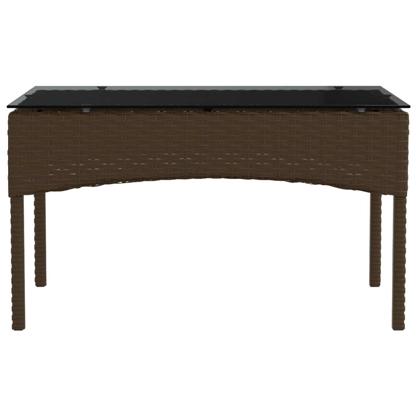 Tuinbankenset met kussen 2 pcs poly rattan