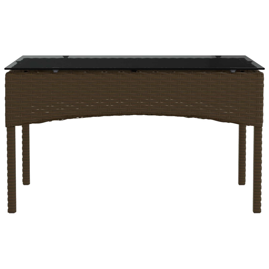 Tuinbankenset met kussen 2 pcs poly rattan