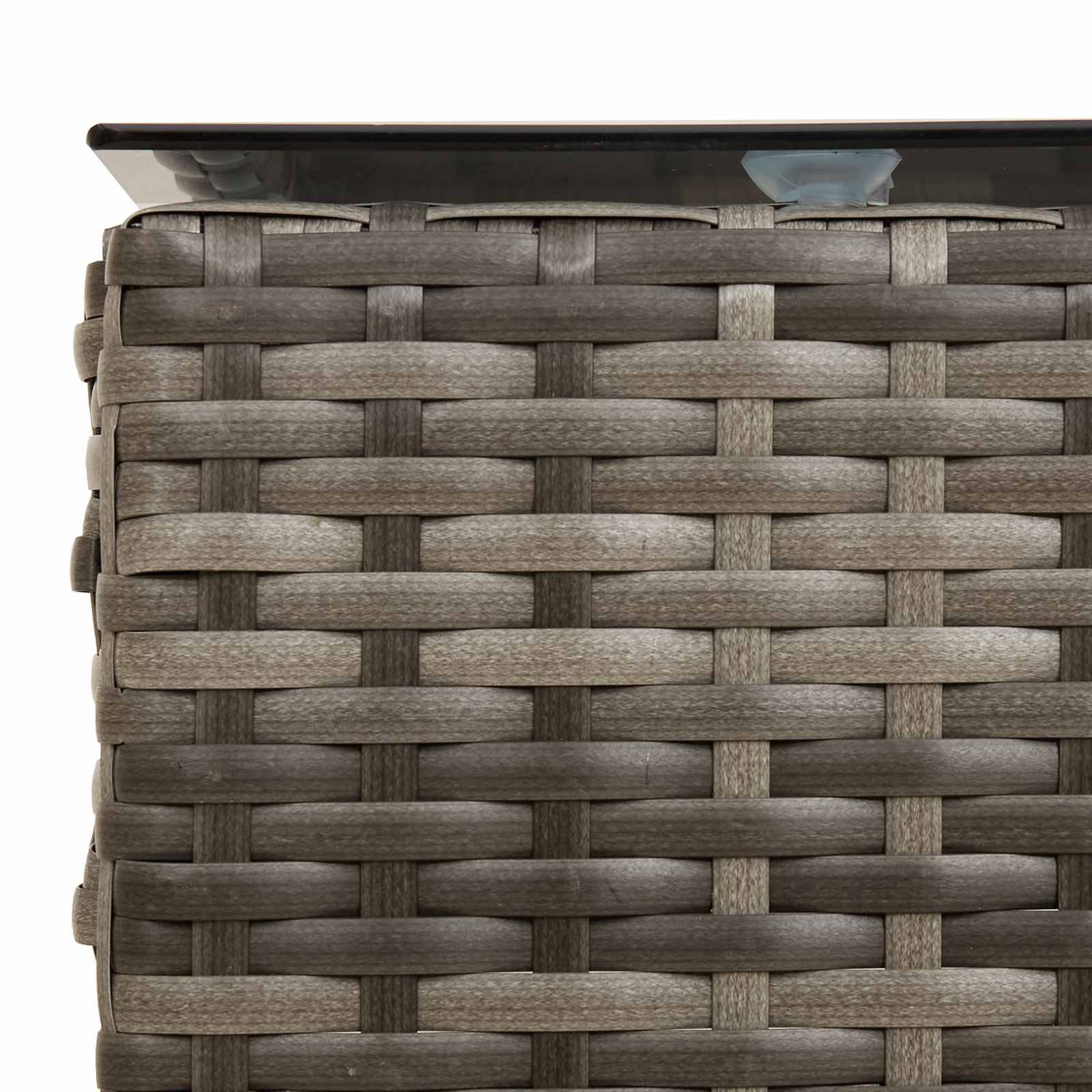 Tuinbankenset met kussen 2 pcs poly rattan