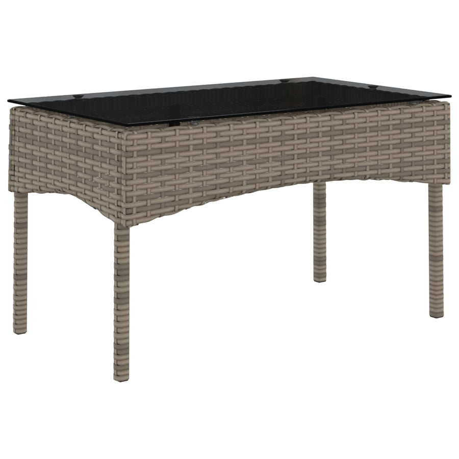Tuinbankenset met kussen 2 pcs poly rattan
