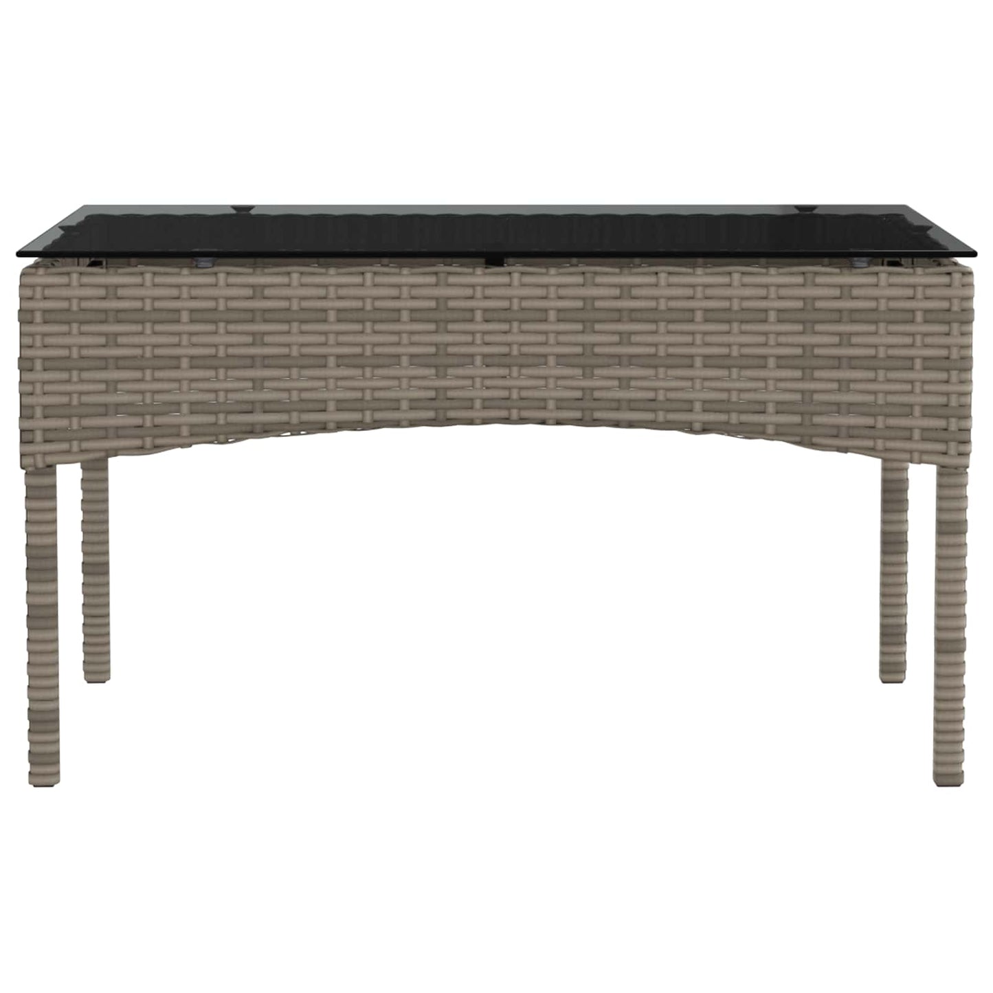 Tuinbankenset met kussen 2 pcs poly rattan