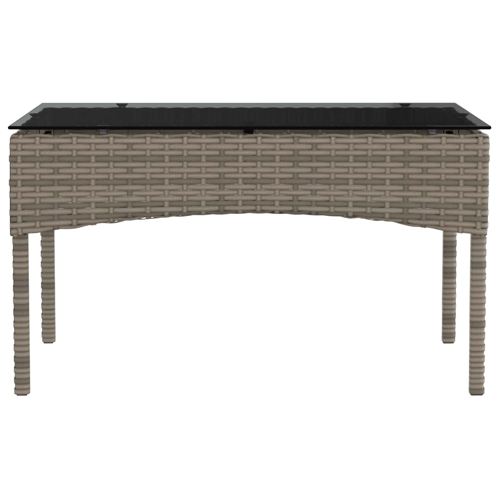 Tuinbankenset met kussen 2 pcs poly rattan