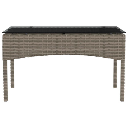 Tuinbankenset met kussen 2 pcs poly rattan