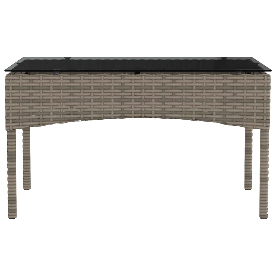 Tuinbankenset met kussen 2 pcs poly rattan