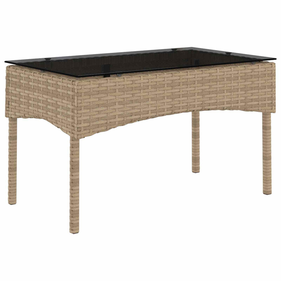 Tuinbankenset met kussen 2 pcs poly rattan