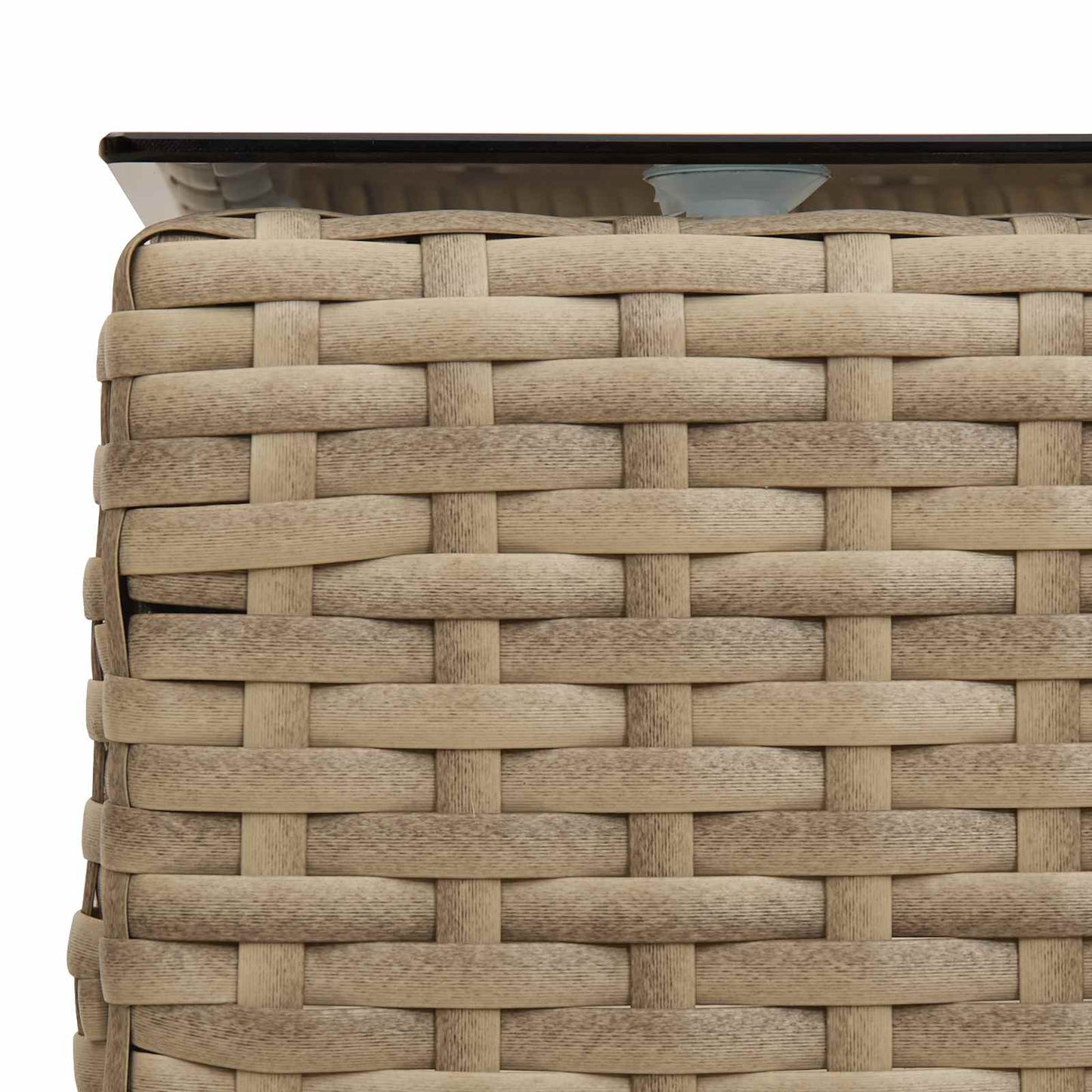 Tuinbankenset met kussen 2 pcs poly rattan